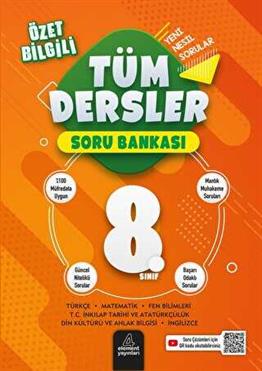 4 Element Yayınları 8. Sınıf Tüm Dersler Soru Bankası