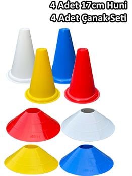 Double W Profesyonel 8'li Antrenman Çanak Seti - Esnek 17 cm Huni