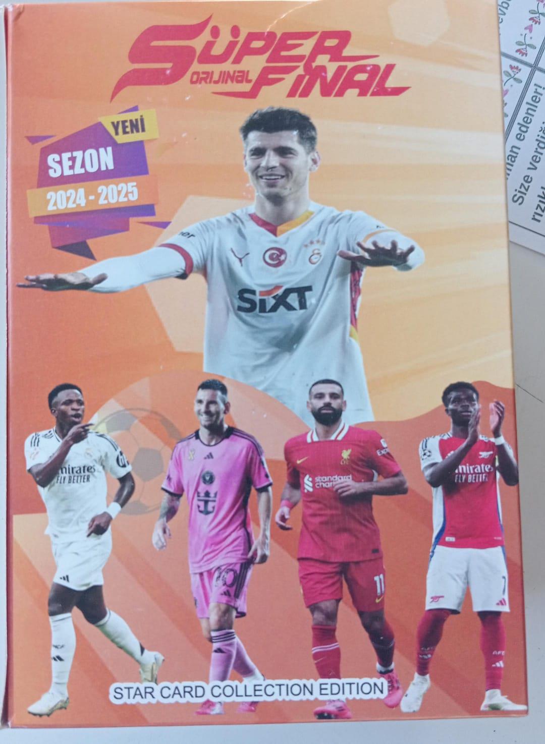 2024-2025 sezon özel kutulu futbolcu kartları 450 adet