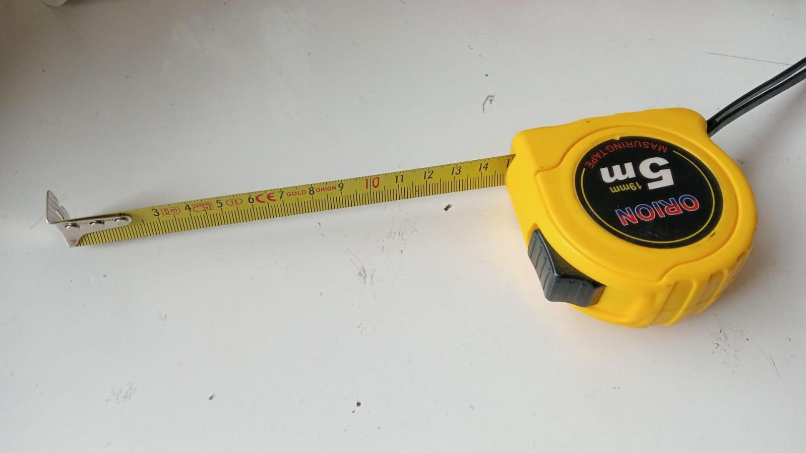 5 Metre x 19 mm Profesyonel Şerit Metre - Ekstra Geniş Çelik Şerit