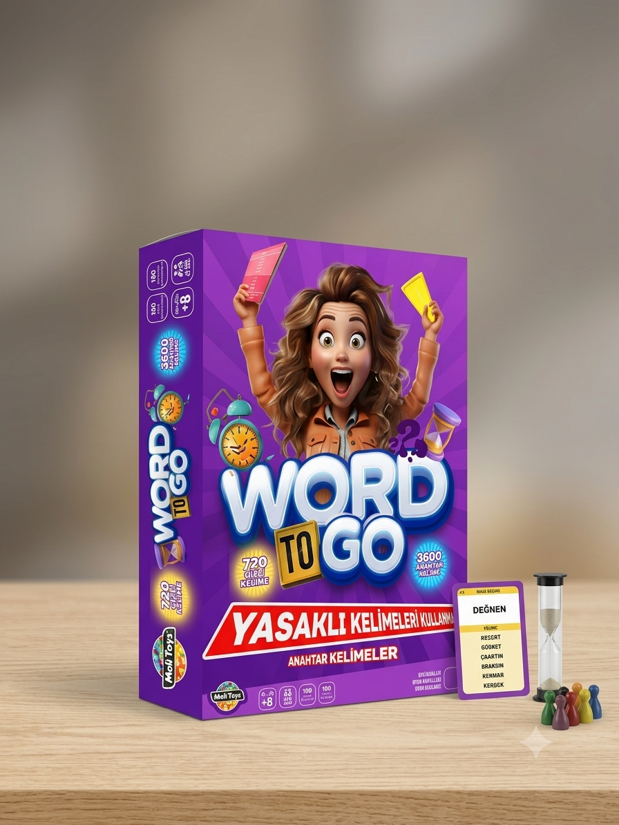 Moli Toys Word To Go Yasaklı Kelimeleri Kullanma - Eğlenceli Aile Ve Grup Kutu Oyunu (Tabu Konseptli)