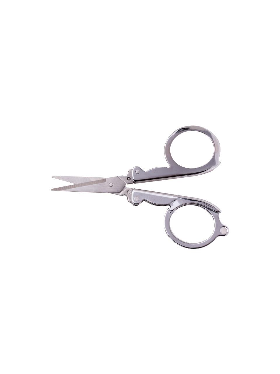 Paslanmaz Çelik Katlanabilir Cep Makası - Mini Taşınabilir El İşi ve Dikiş Makası