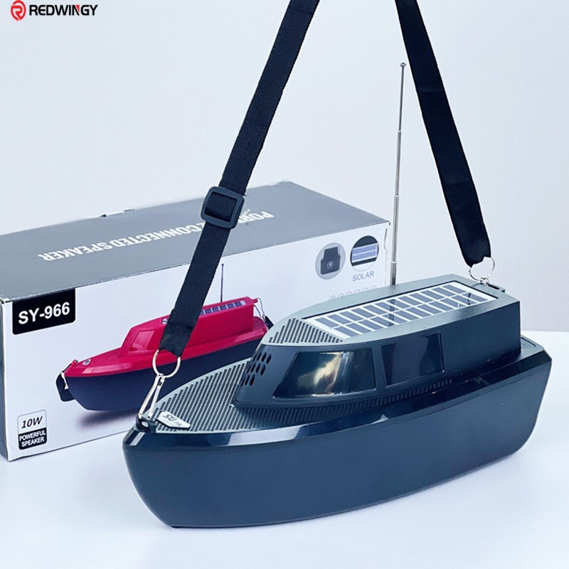 Redwingy SY-966 Solar Güneş Panelli Bluetooth Hoparlör - El Fenerli & Askı Kayışlı 10W Şarjlı Radyo (Siyah)