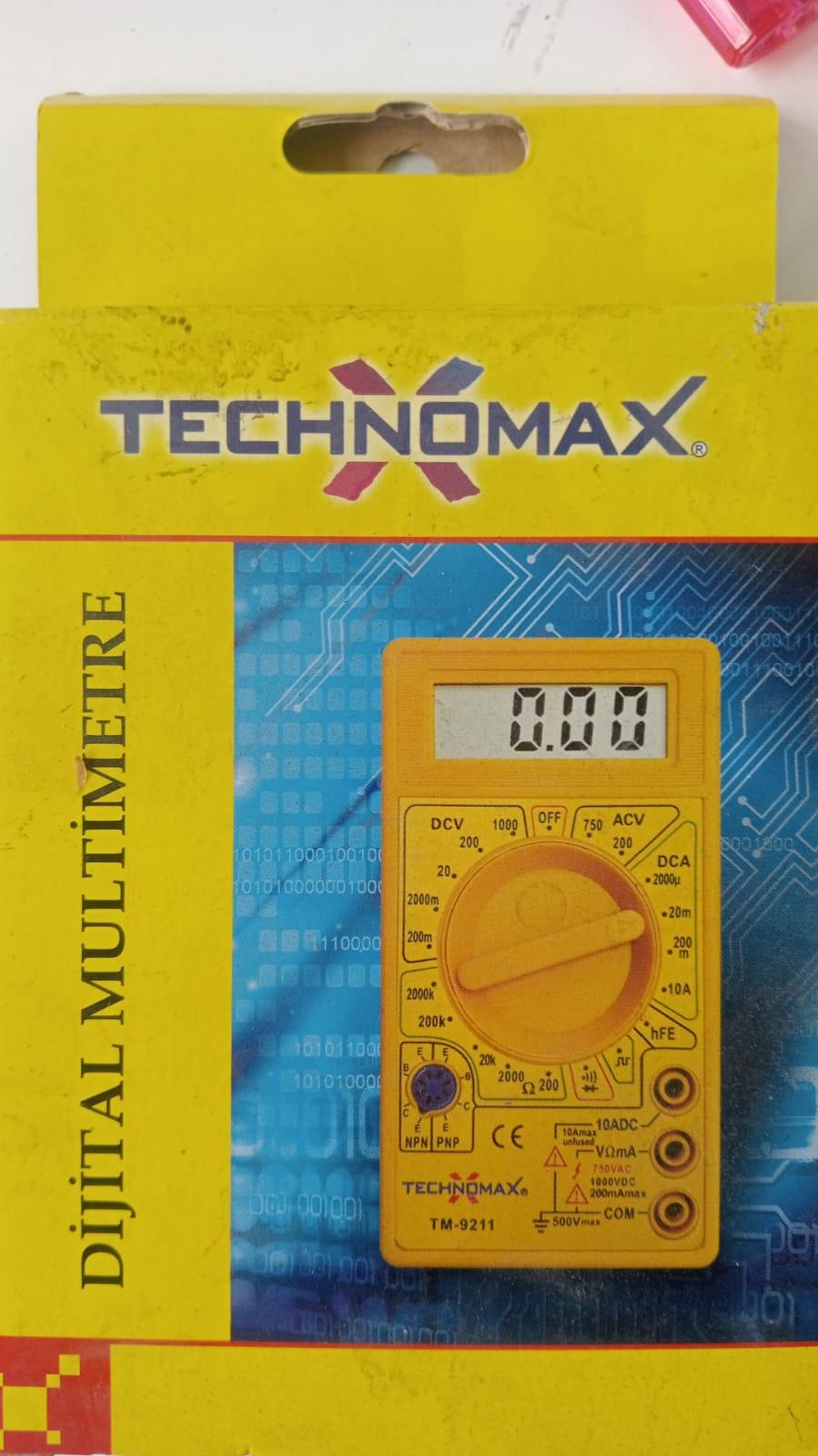 Technomax TM-9211 Dijital Multimetre - Profesyonel Avometre & Ölçü Aleti
