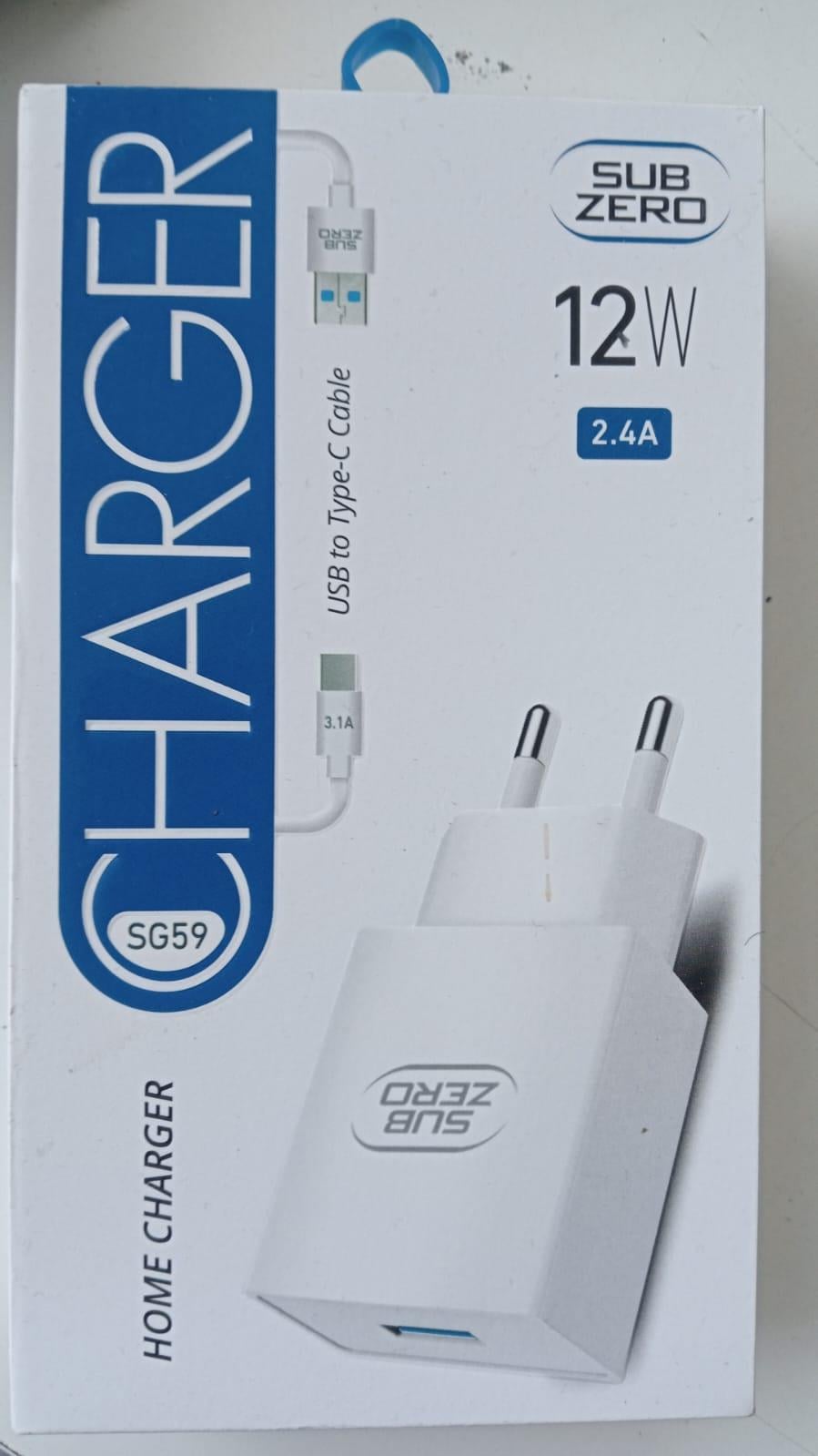 Type-C Şarj Aleti 12W Hızlı Şarj Başlığı ve Kablo Seti