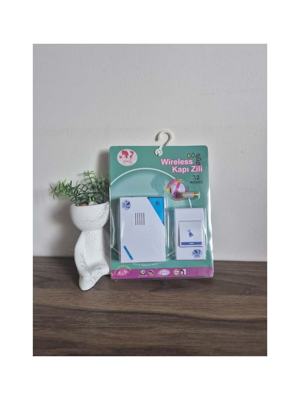 WiFi Kablosuz Akıllı Kapı Zili Wireless Kapı Zili | Kablosuz ve Pilli | 32 Melodili