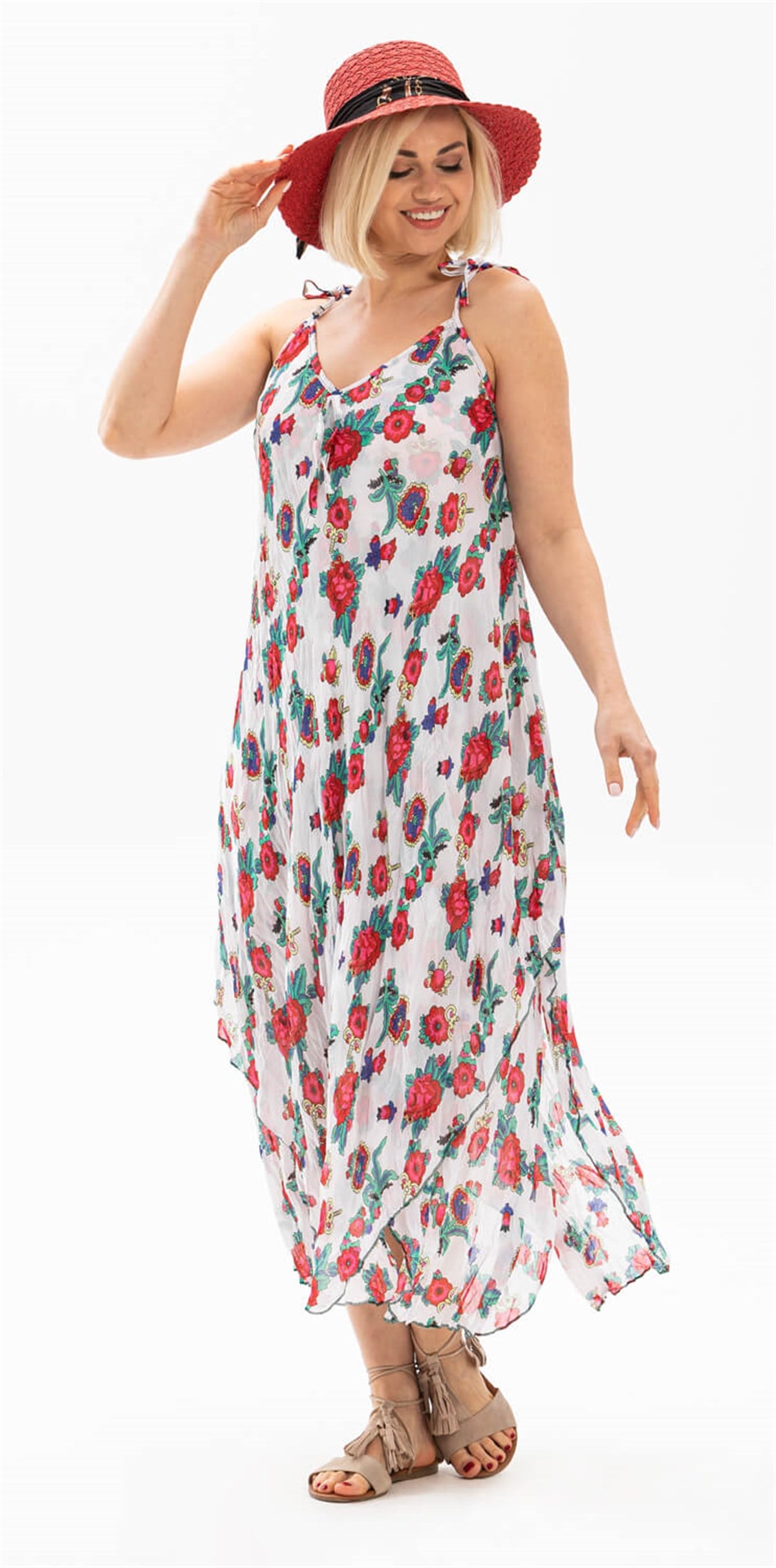 Afrodit Voile Dress White