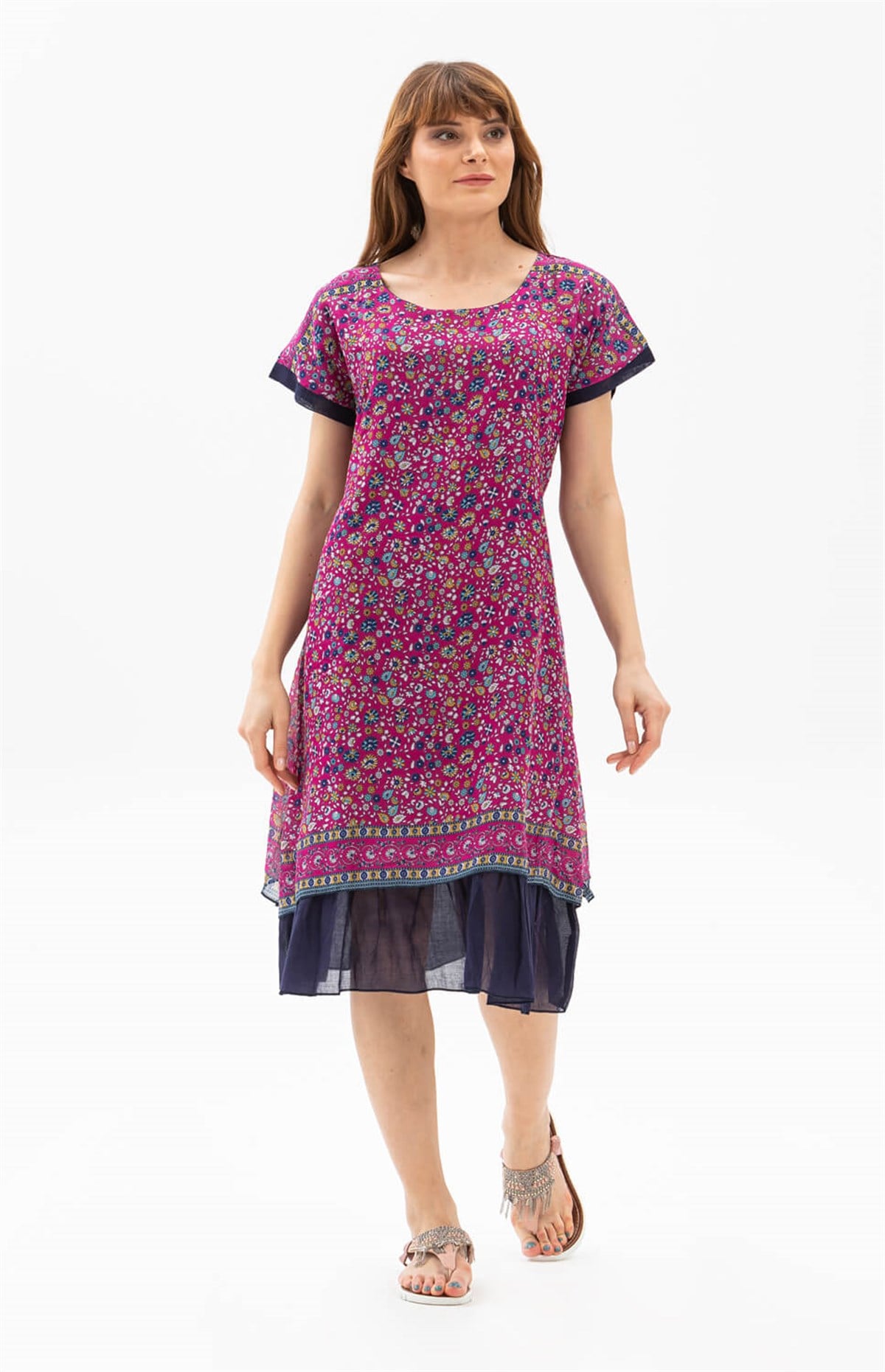 Defne Vual Elbise Pembe