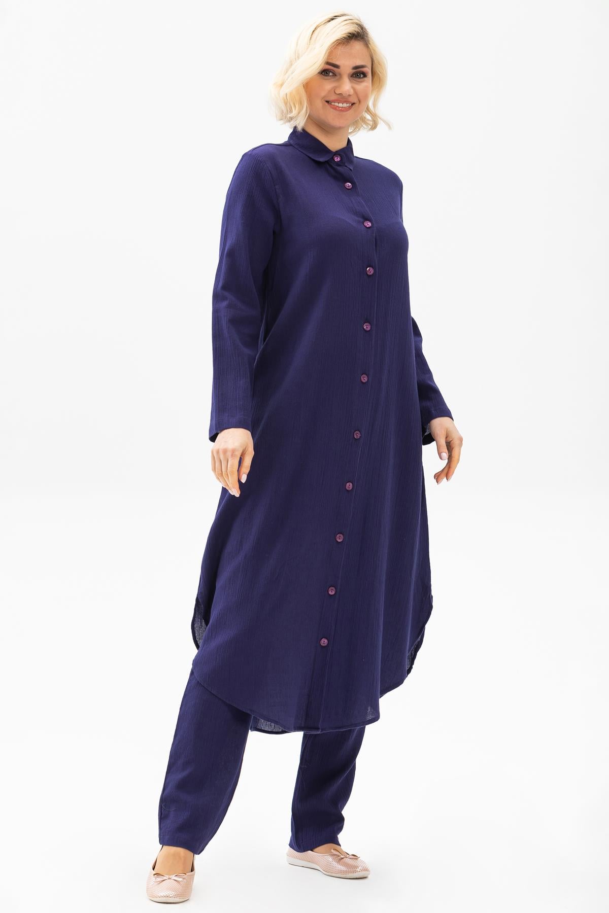 Edanur Şile Fabric Tunic Purple