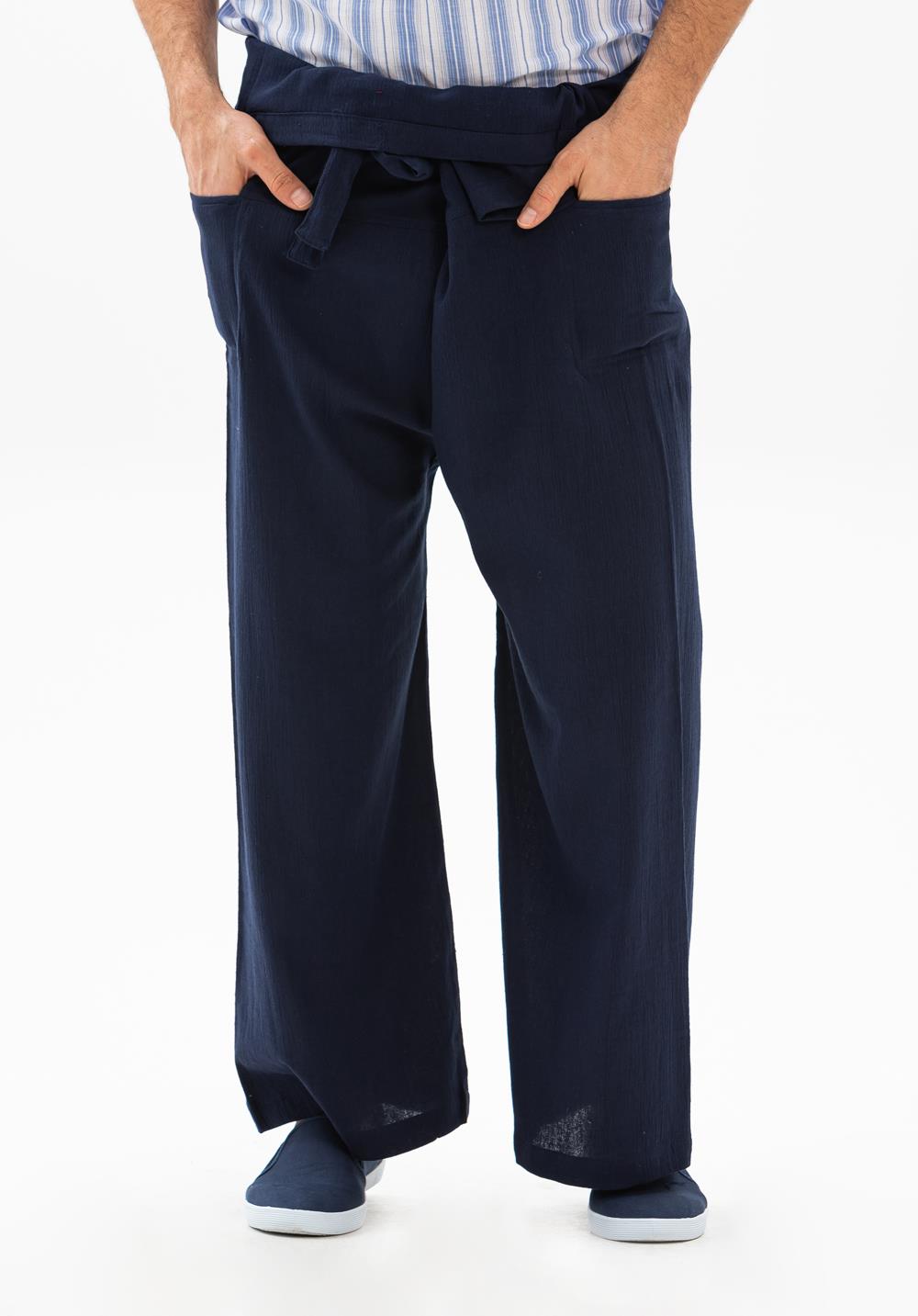 Unisex Şile Fabric Fishing Trousers Navy Blue
