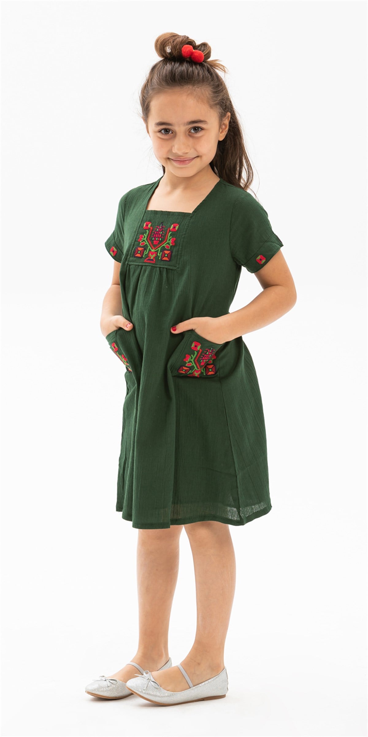Angel Child Dress Green