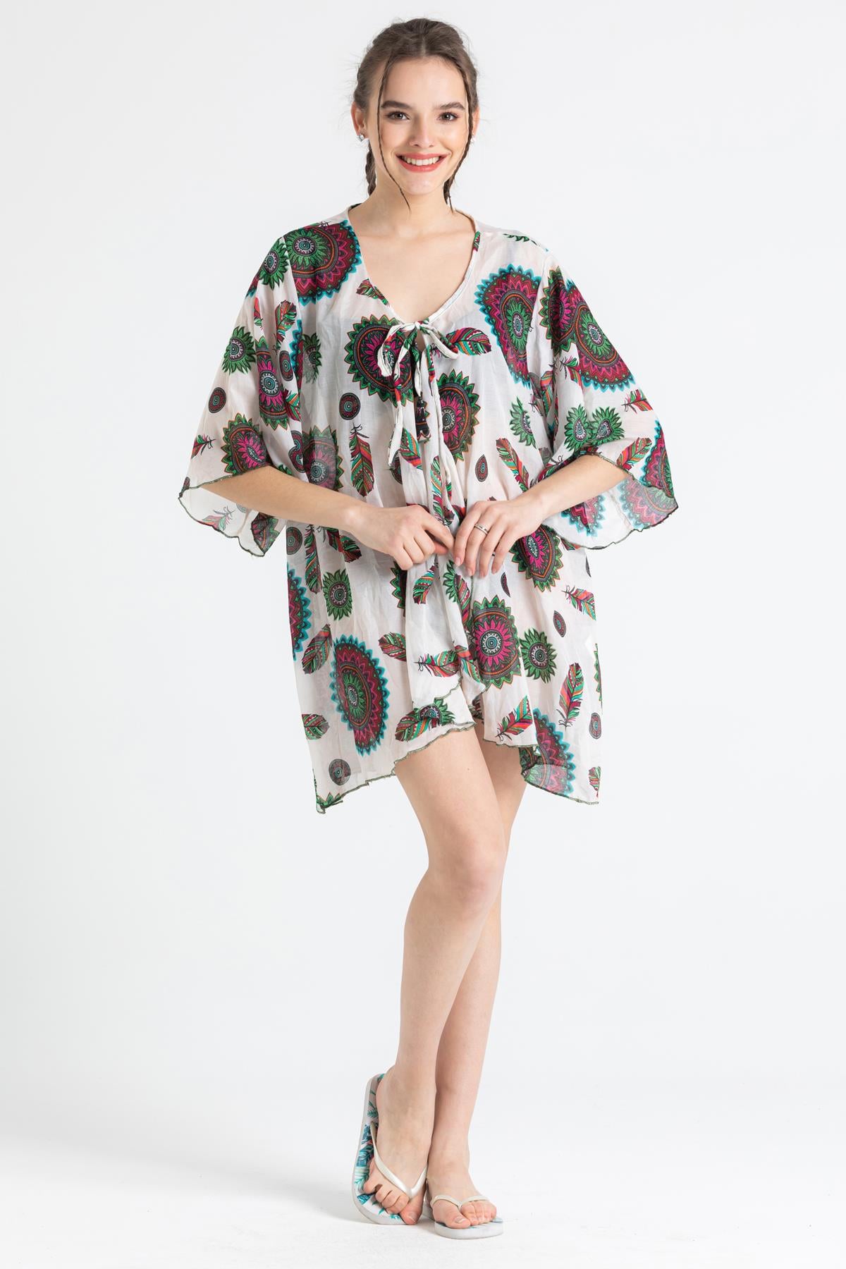 Side Vual Pareo Beyaz 6197