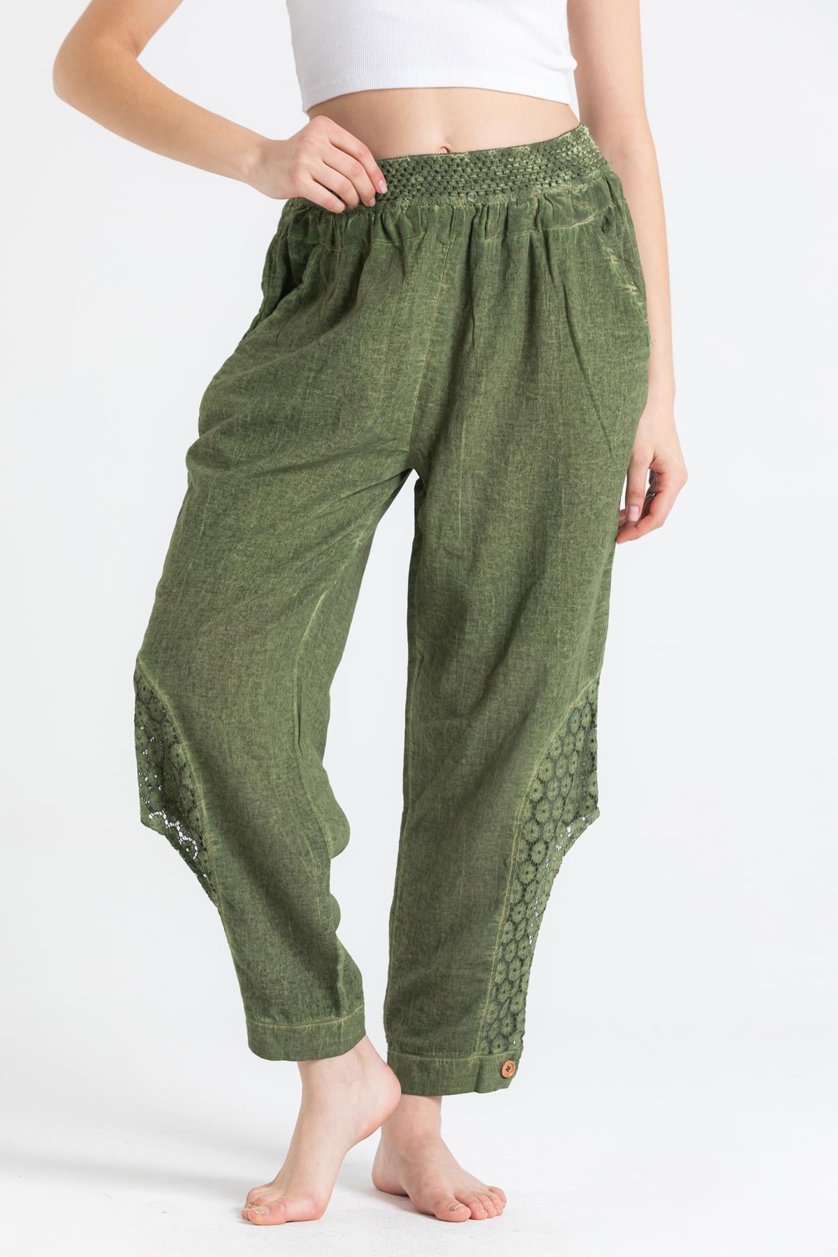 Şile Cloth Esma Shalwar Khaki