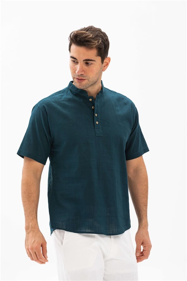 Short Sleeve Bodrum T-Shirt Ocean Blue