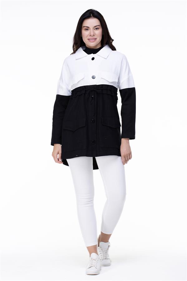 Hazal Flannel Jacket Black