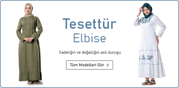 Şile Bezi Kadın Tesettür Elbise