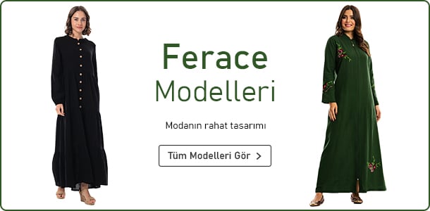Şile Bezi Kadın Tesettür Ferace Modelleri