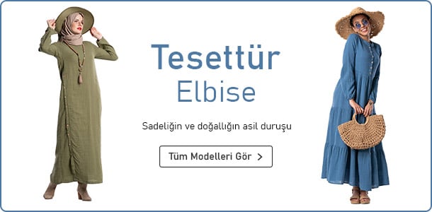 Şile Bezi Kadın Tesettür Elbise