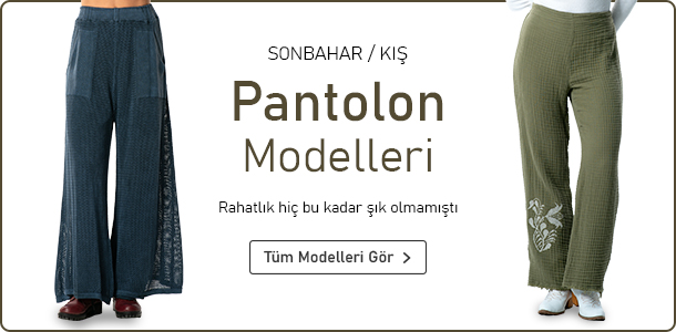 Pamuk Kadın Sonbahar / Kış Pantolon Modelleri