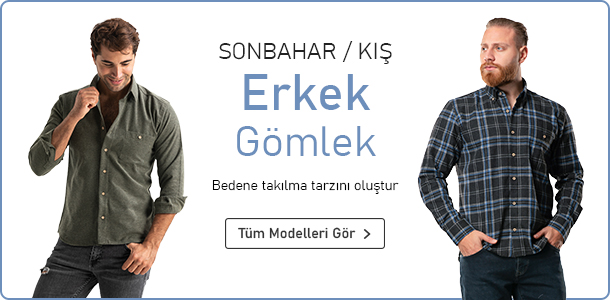 Sonbahar / Kış Erkek Gömlek Modelleri