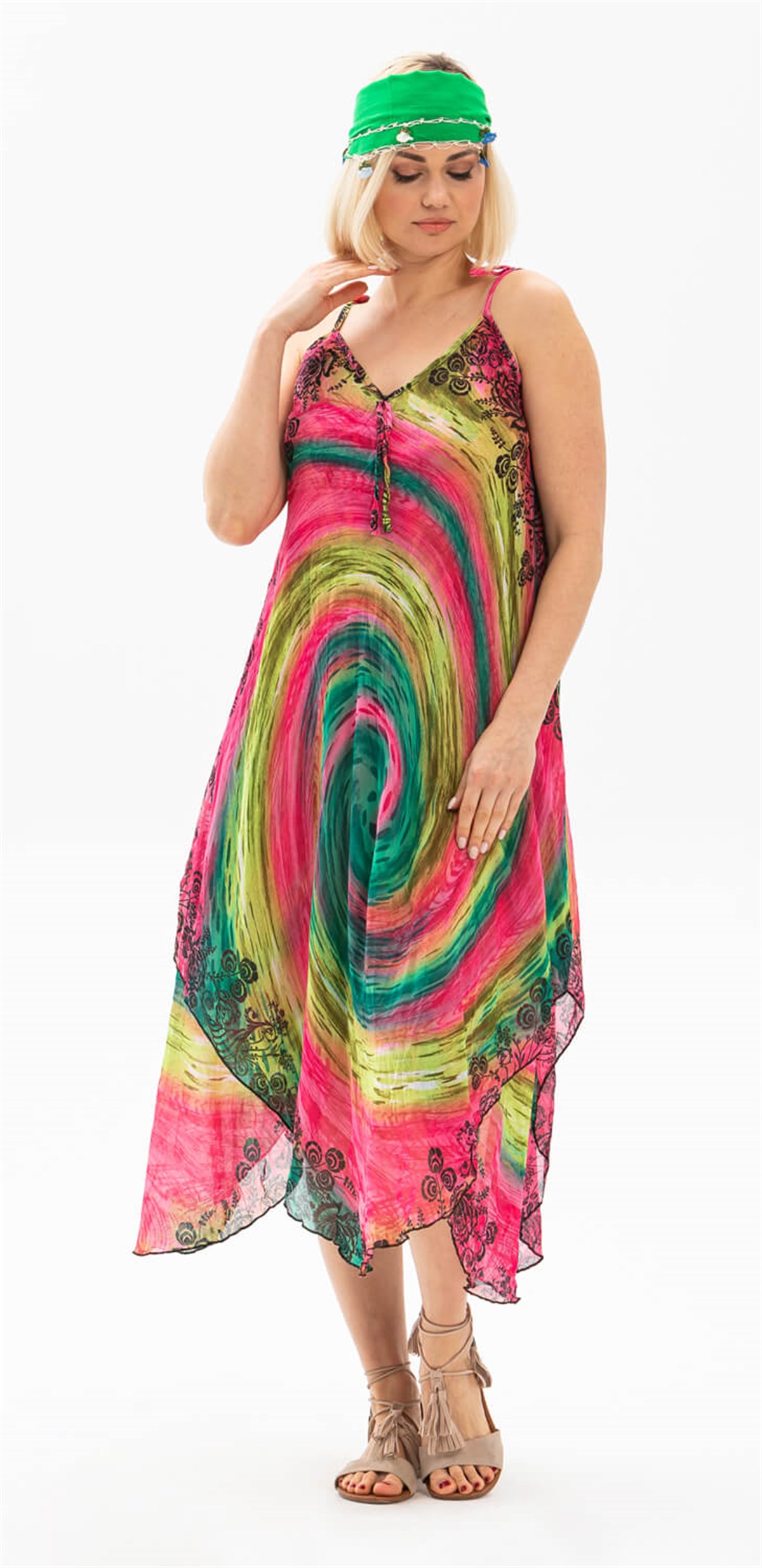 Afrodit Voile Dress Pink