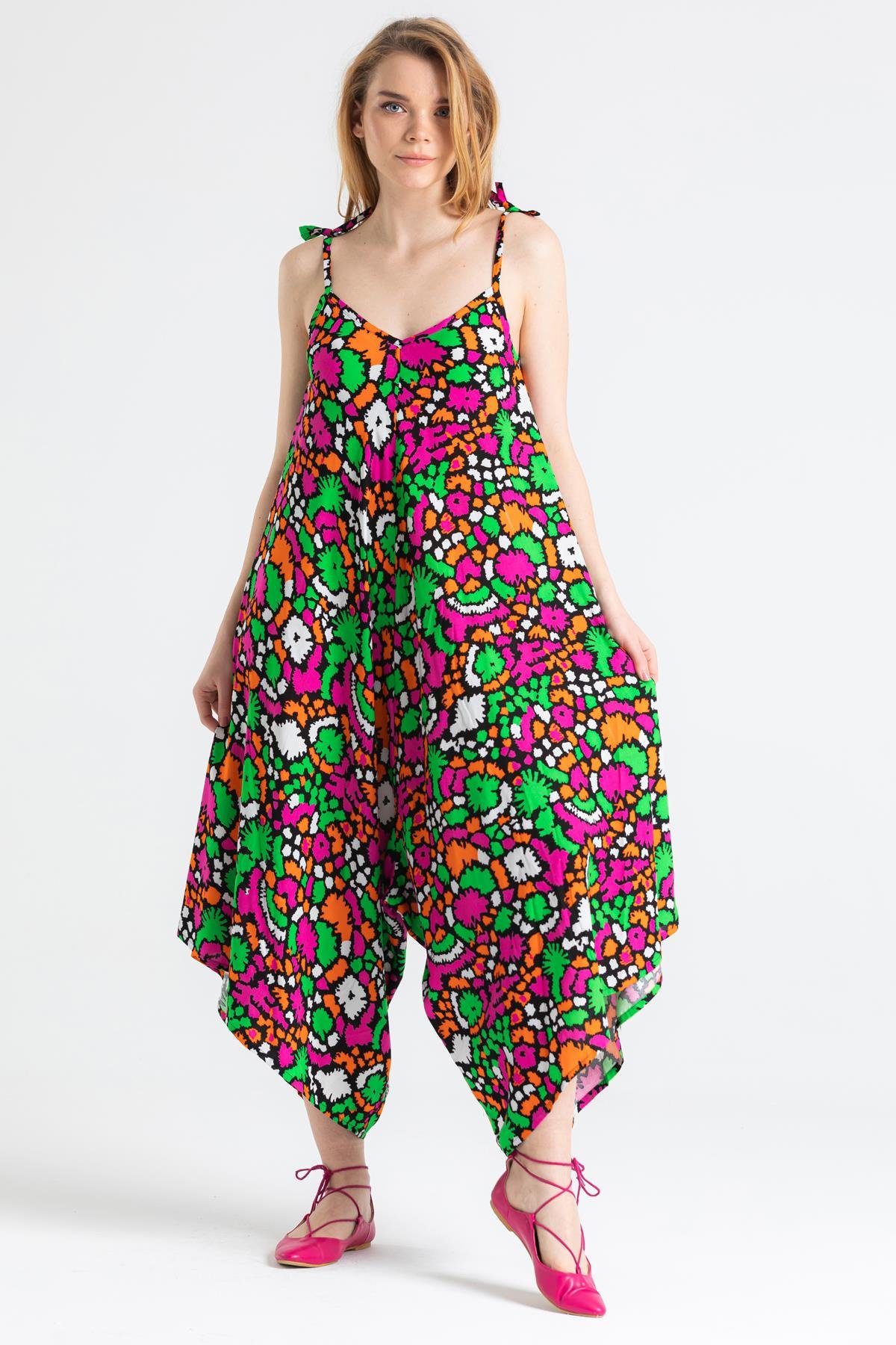 Askılı Vual Selin Tulum Soyut Siyah Syt syh