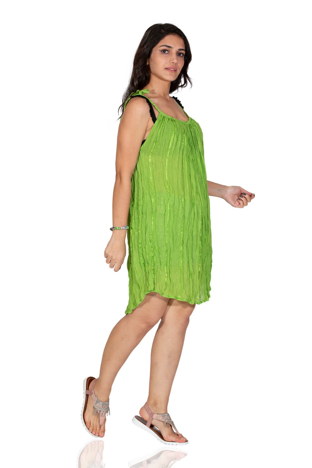 Bürümcük Askılı Bluz Yeşil