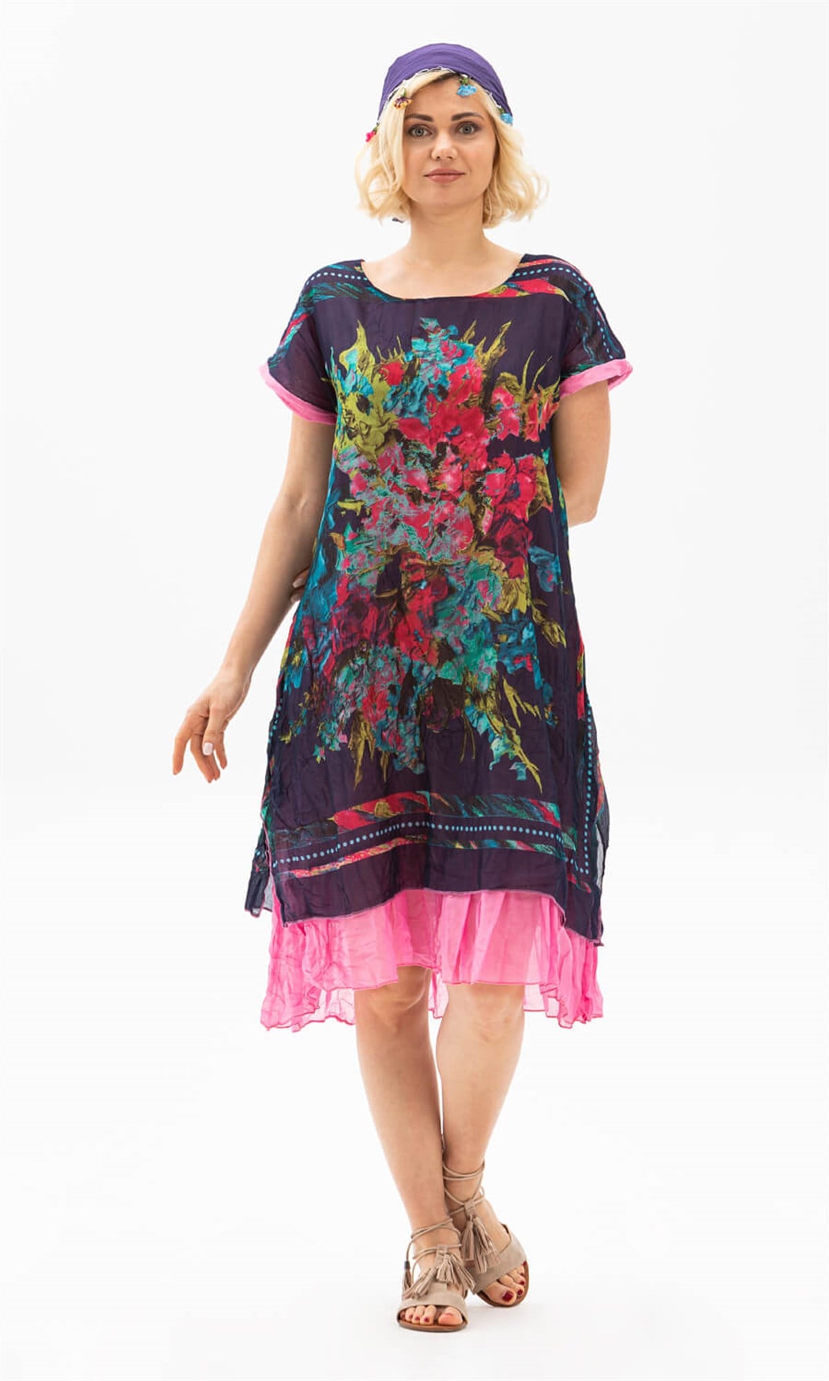 Defne Vual Elbise Lacivert