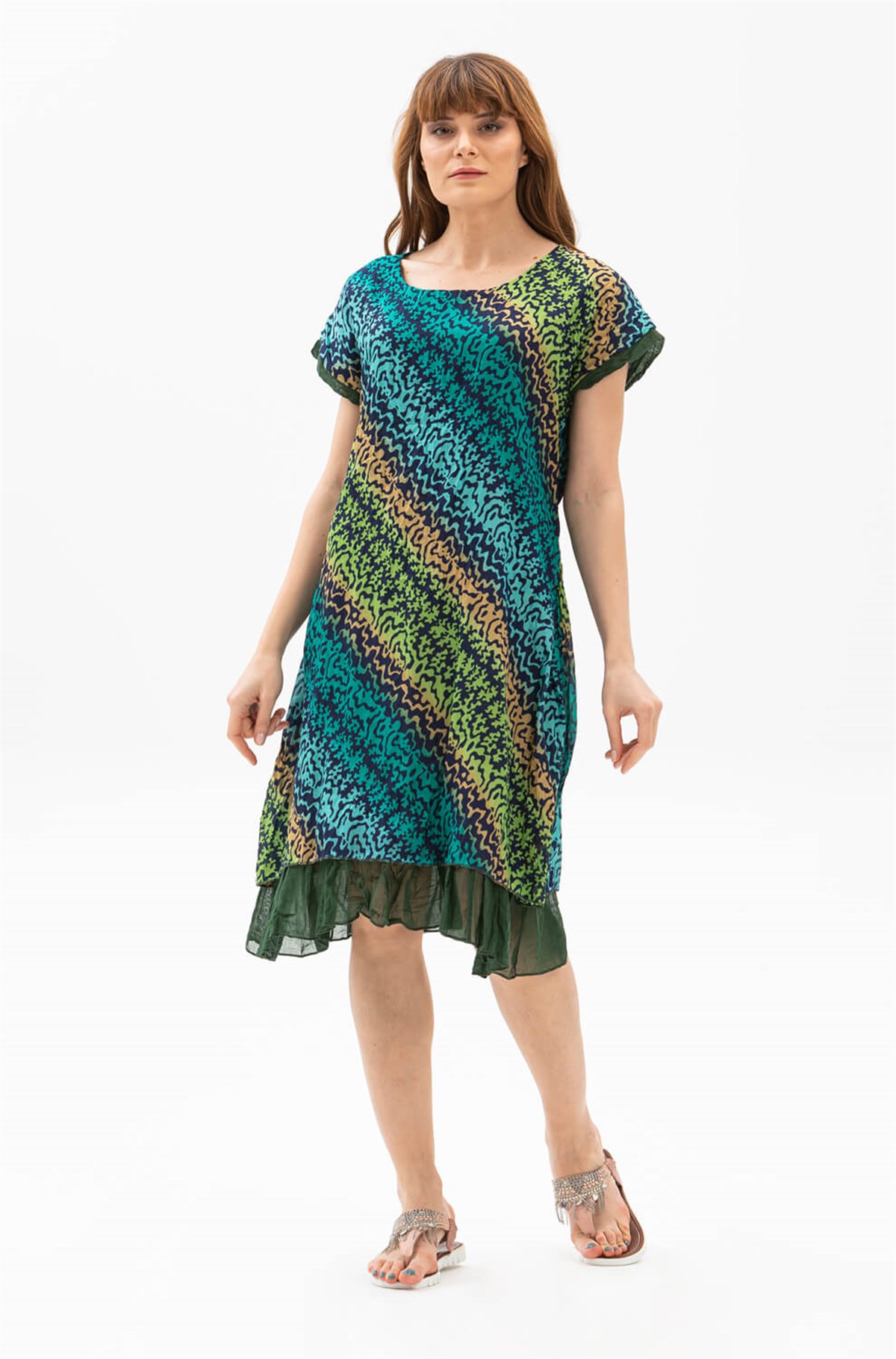 Defne Vual Elbise Yeşil