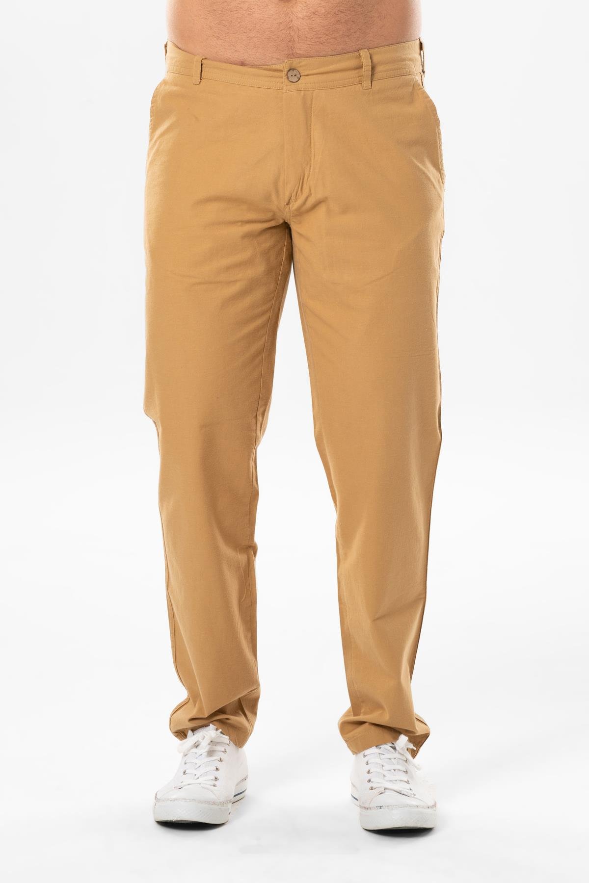 Gabardin Erkek Pantolon Camel Cml