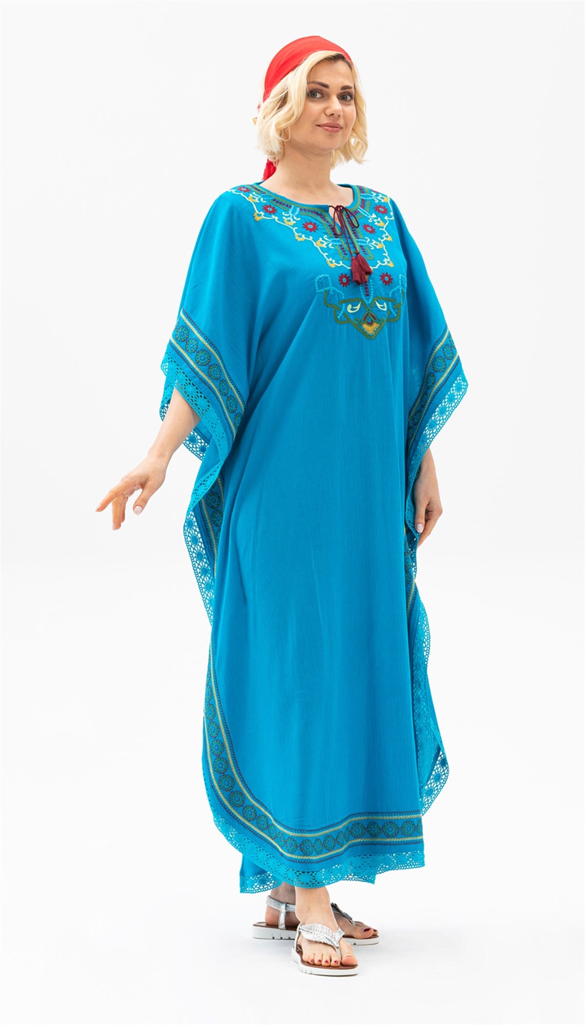 Gülseren Dress Turquoise