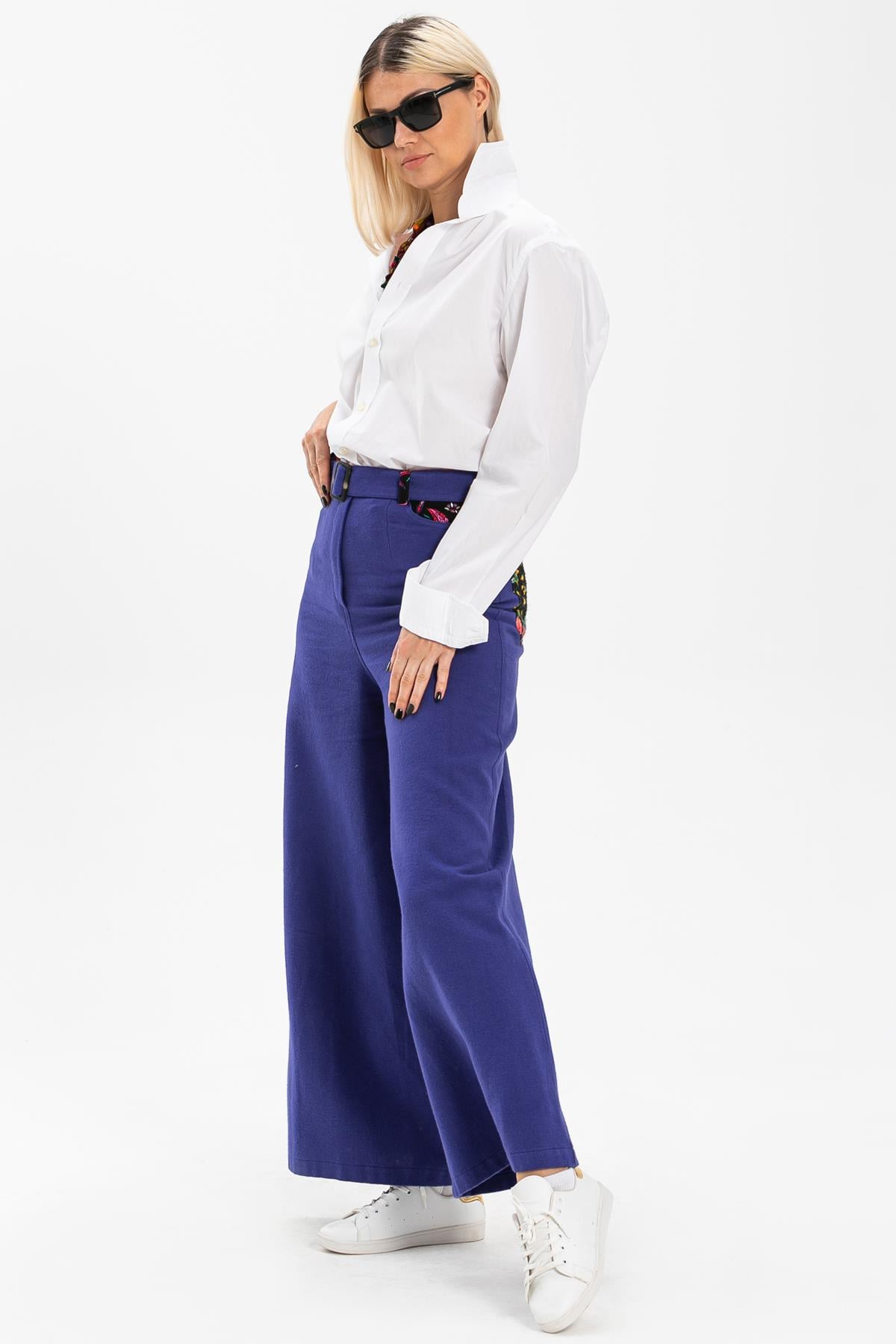 Lale Flannel Pants Saxe