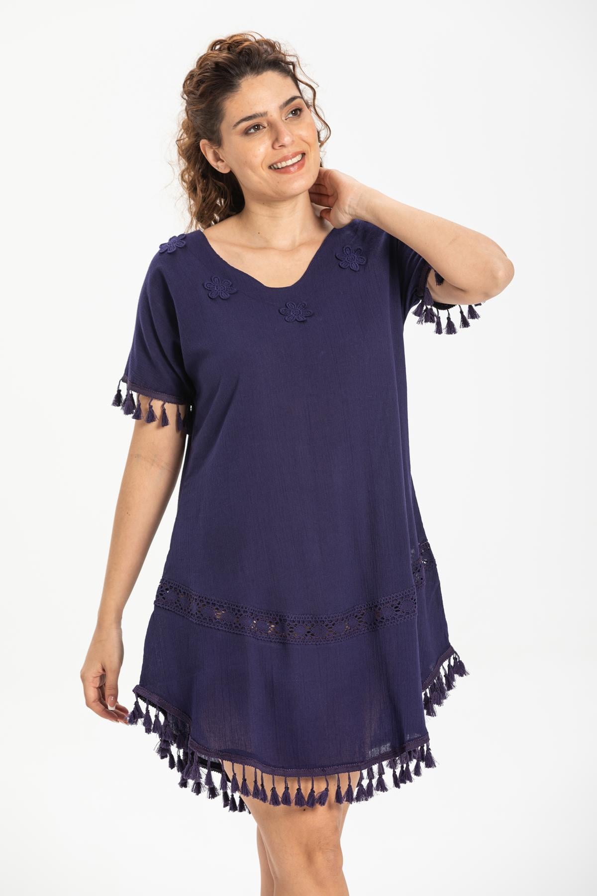 Meltem Sile Fabric Tunic Purple