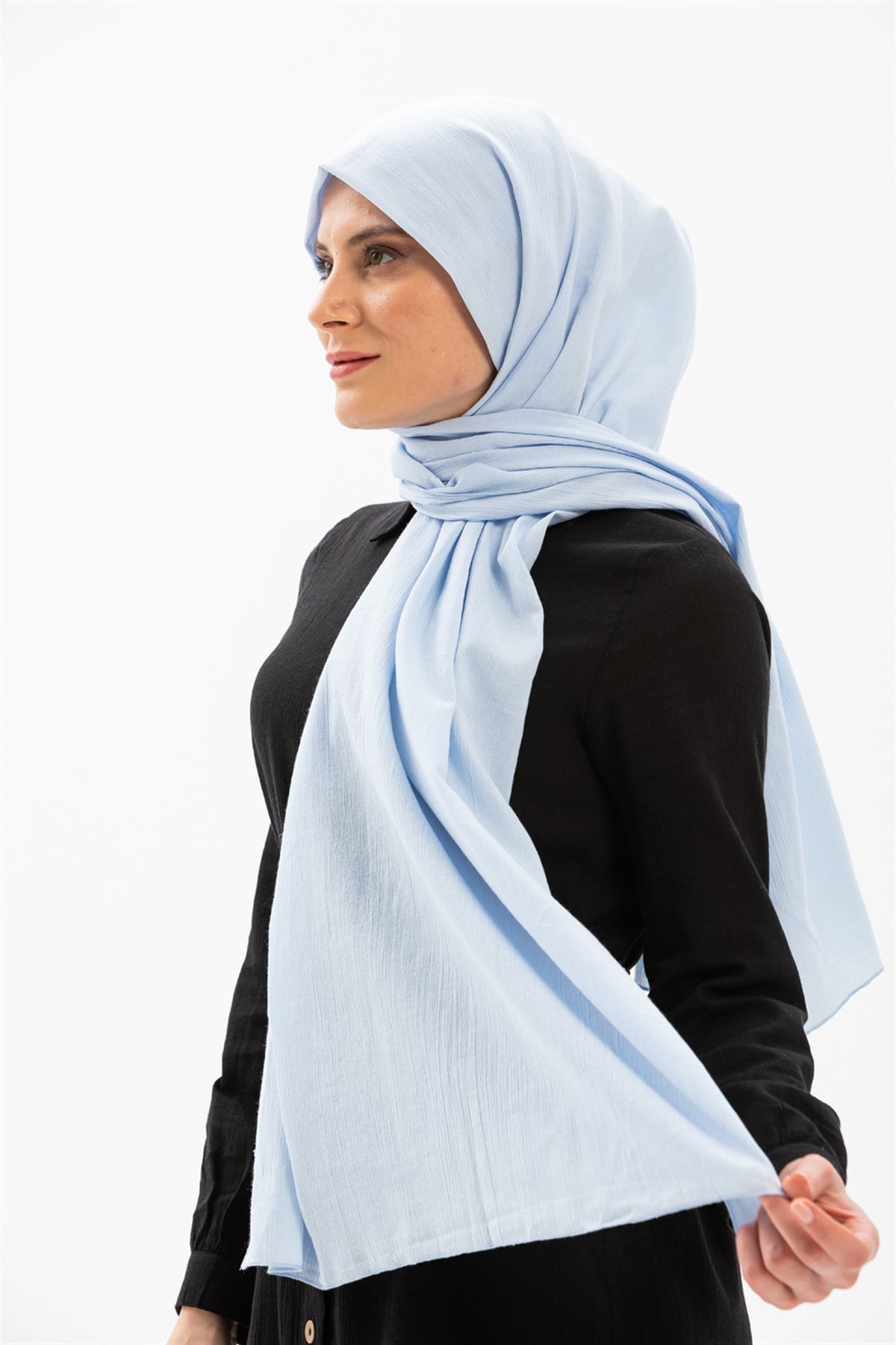 Şile Bezi Şal Buz Mavi