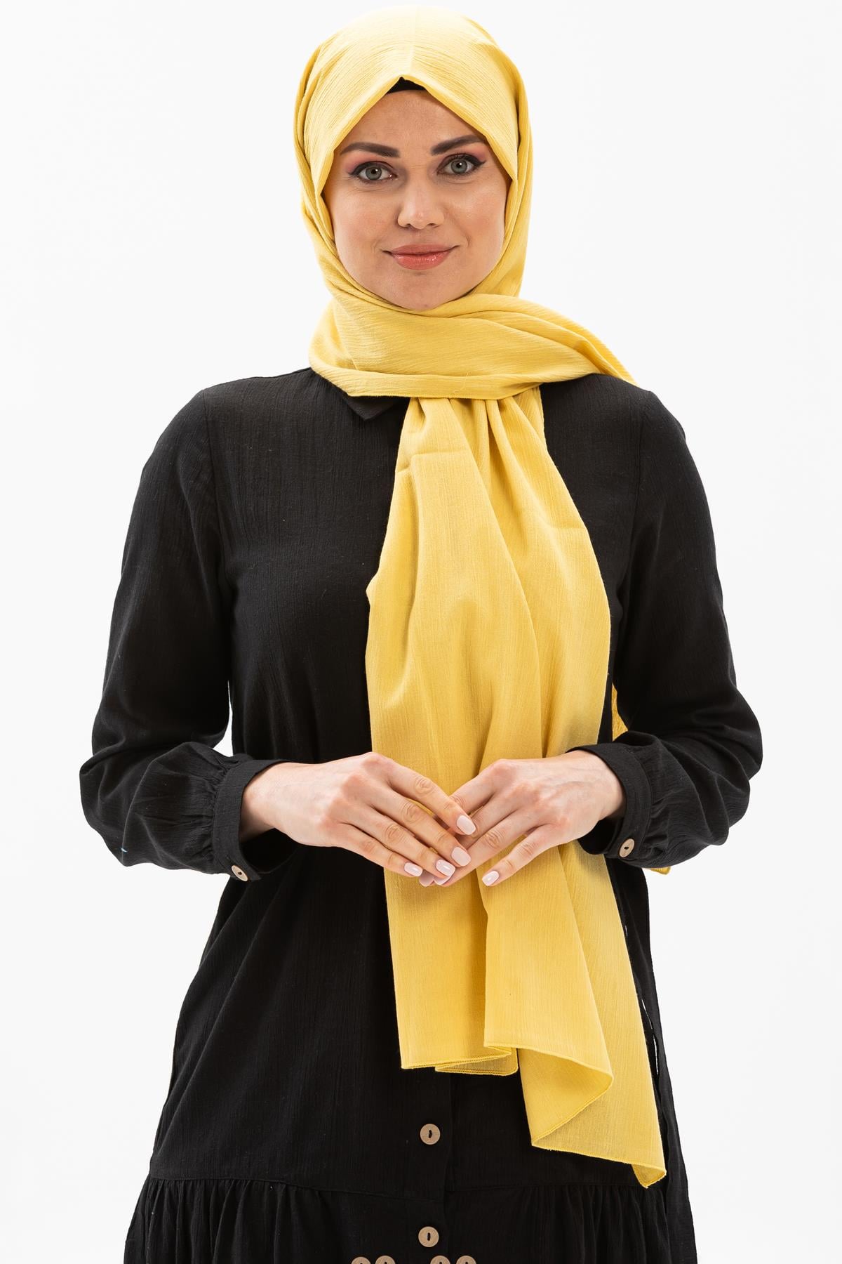 Şile Bezi Şal Sarı Sarı