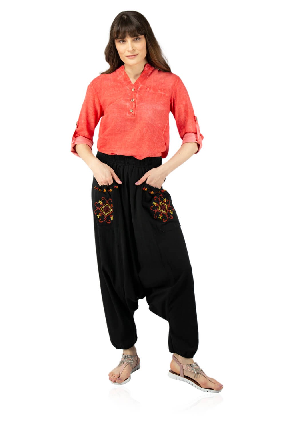 Şile Bezi Şalvar Siyah