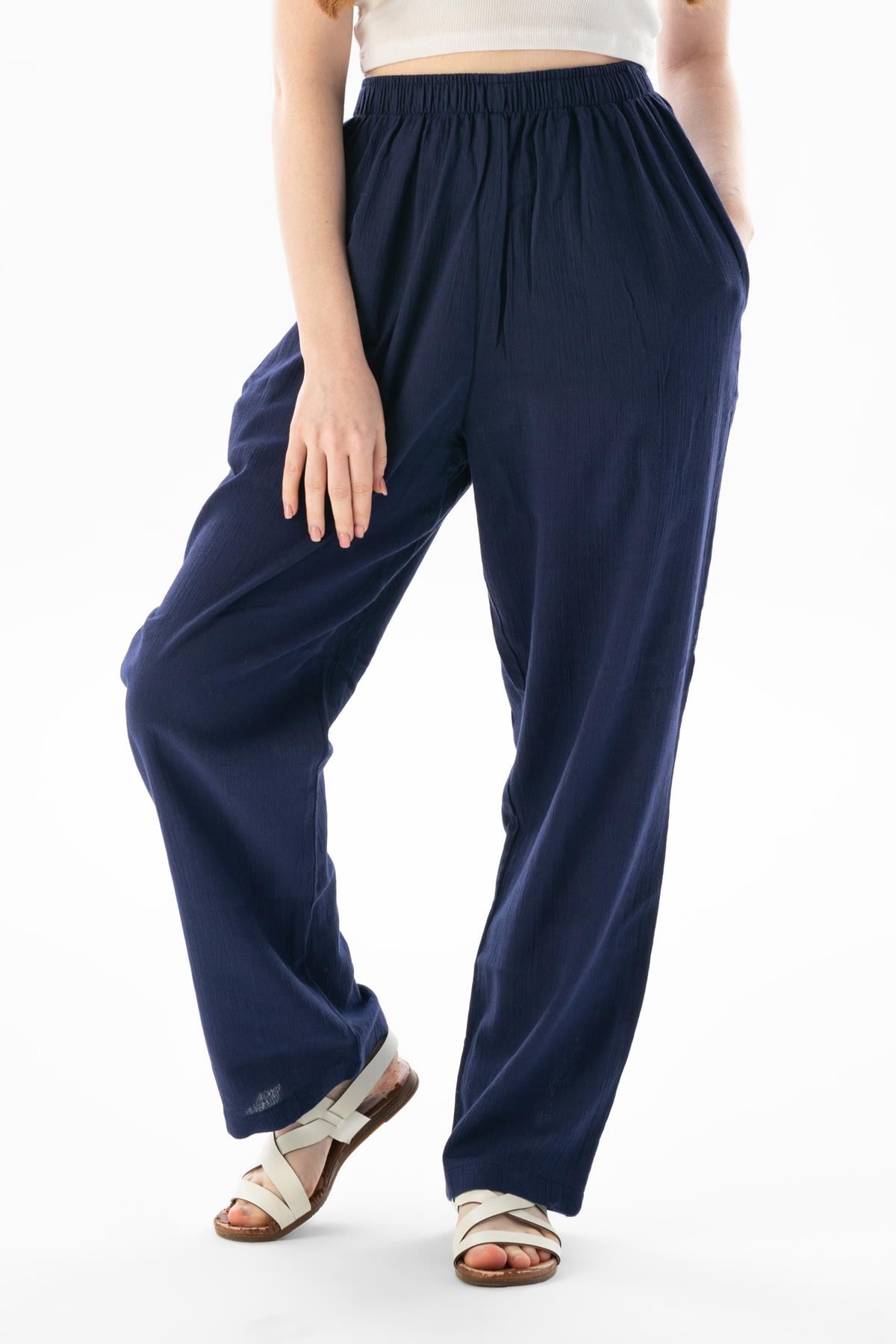 Şile Fabric Unisex Shalwar Trousers Purple