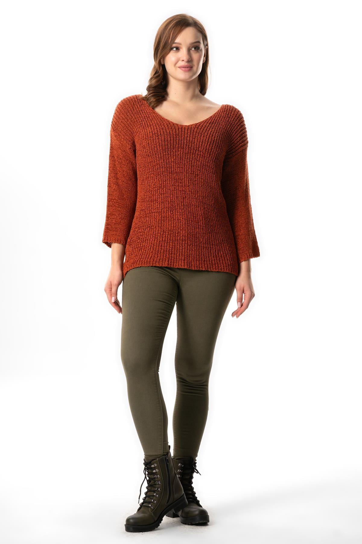 Long Sleeve Ahunaz Autumn and Winter Sweater Blouse Tile