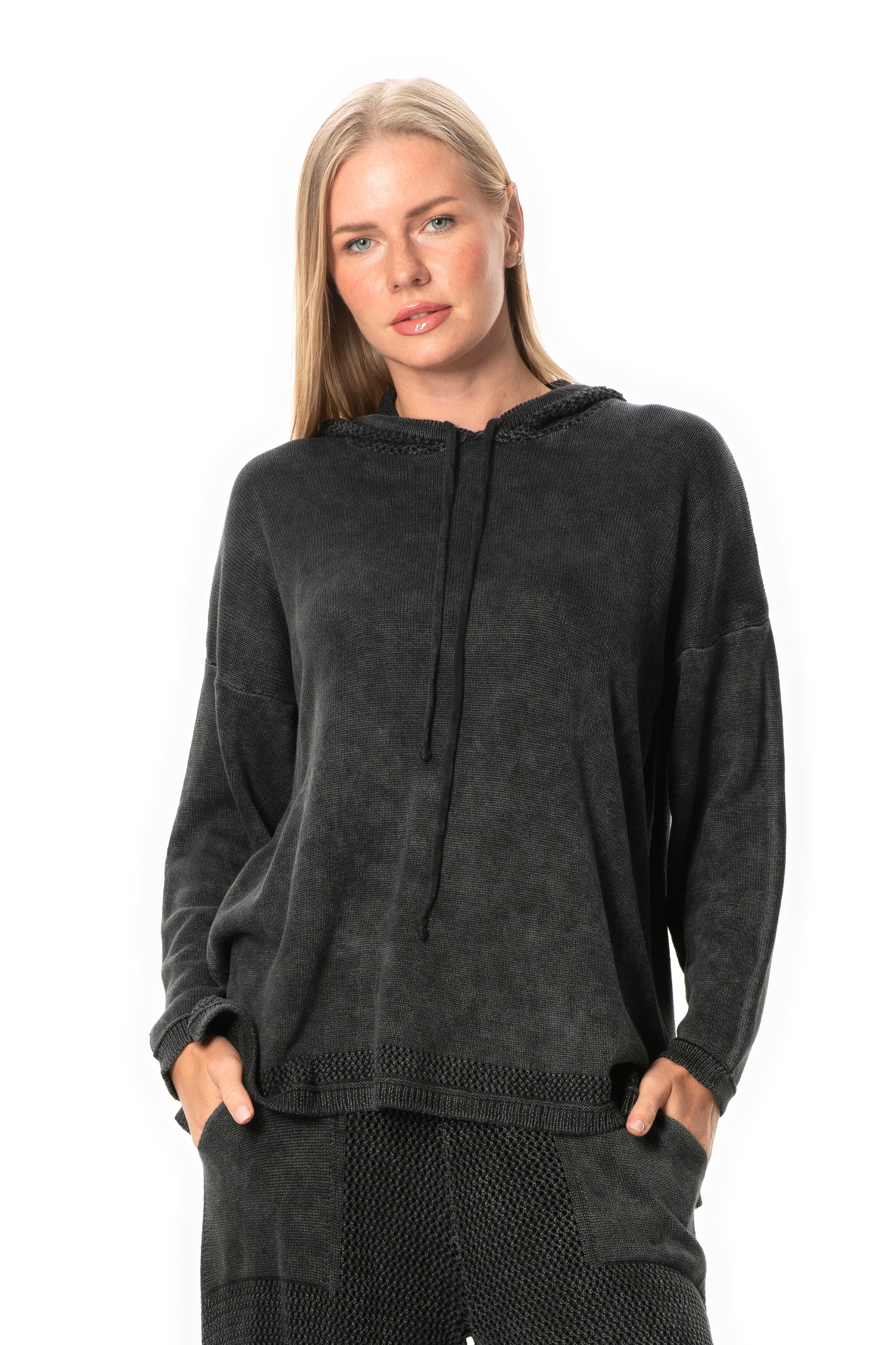 Fileli Triko Bluz Füme Fm