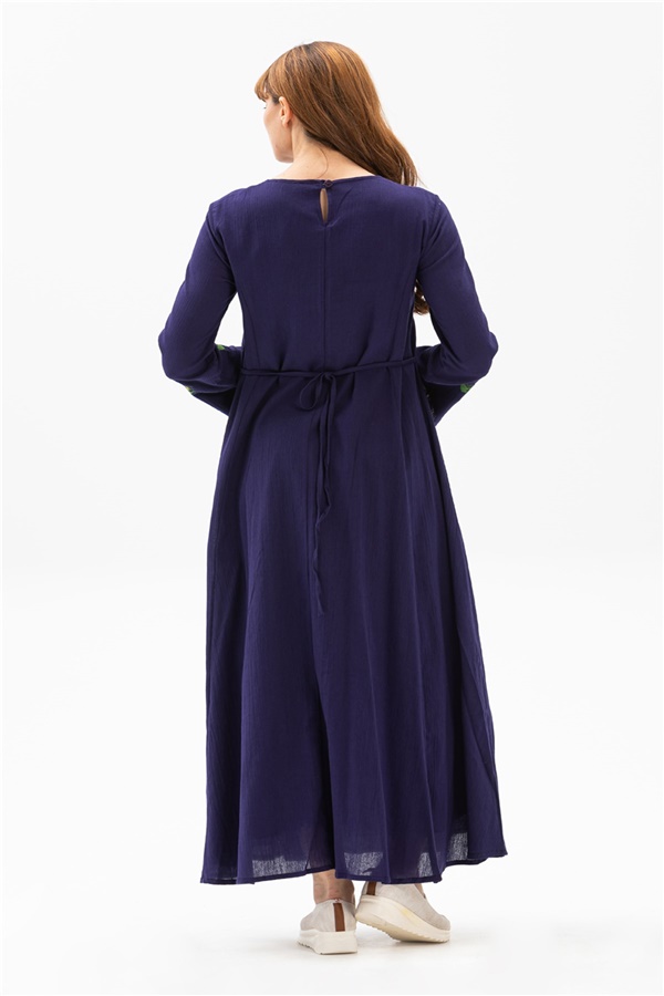Long Sleeve Sıla Dress Purple
