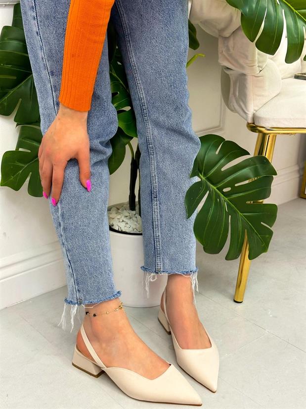 Bej Saten (Terry) Kadın Babet