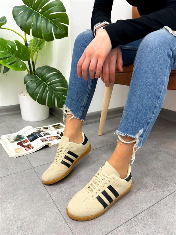 Bej Süet (Zumba) Kadın Sneakers