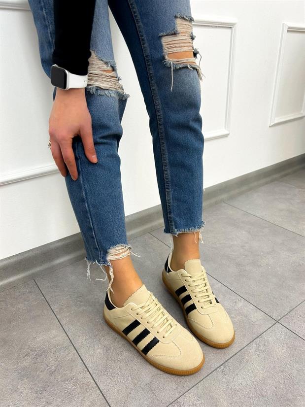 Bej Süet (Zumba) Kadın Sneakers