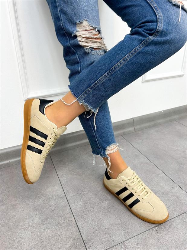 Bej Süet (Zumba) Kadın Sneakers