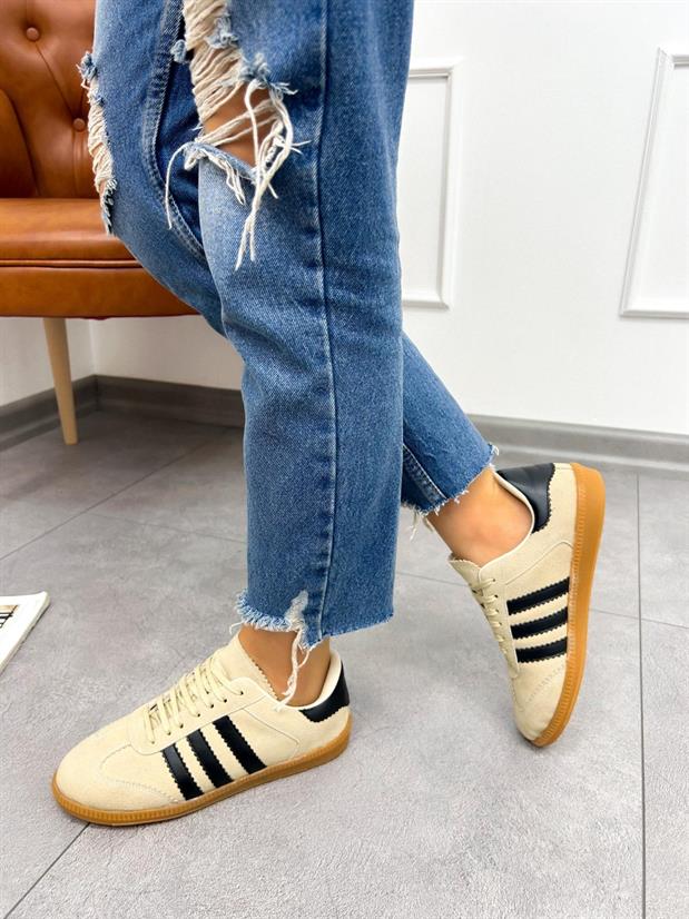 Bej Süet (Zumba) Kadın Sneakers