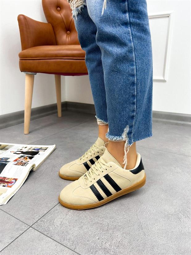 Bej Süet (Zumba) Kadın Sneakers