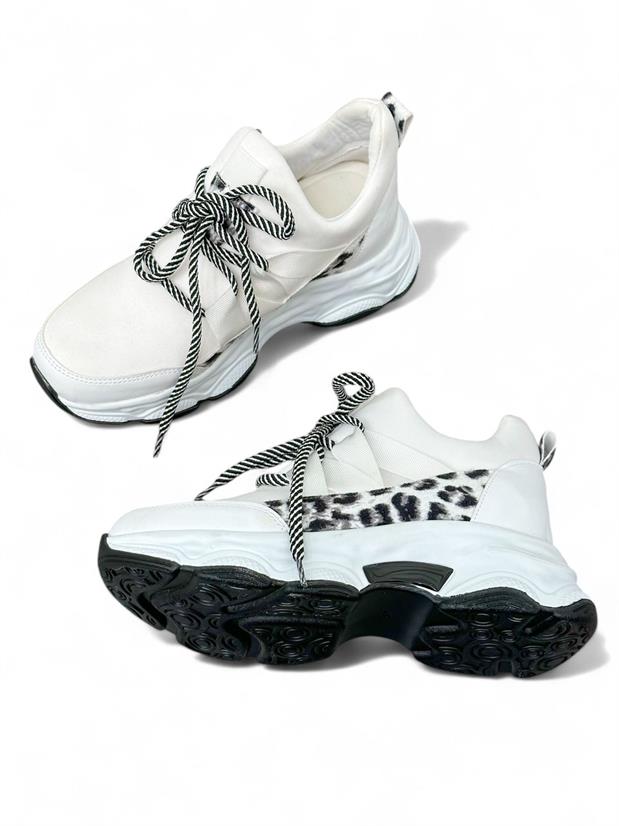 Beyaz Dalgıç Kumaş (Ryan) Kadın Sneakers