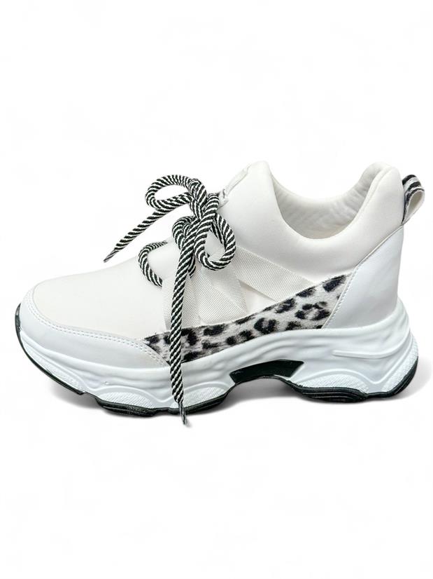 Beyaz Dalgıç Kumaş (Ryan) Kadın Sneakers