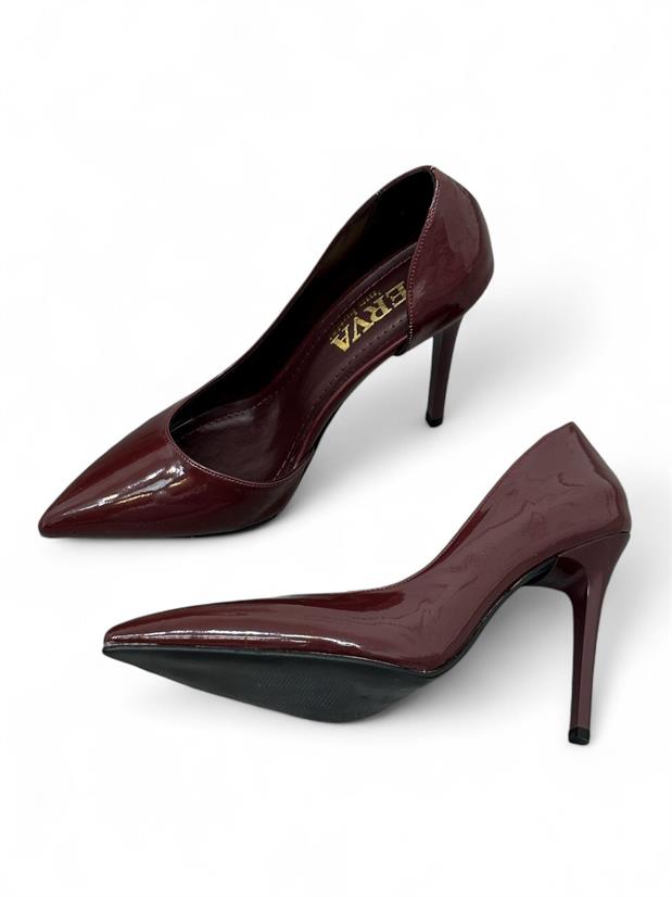 Bordo Rugan ( Lily) Kadın Stiletto