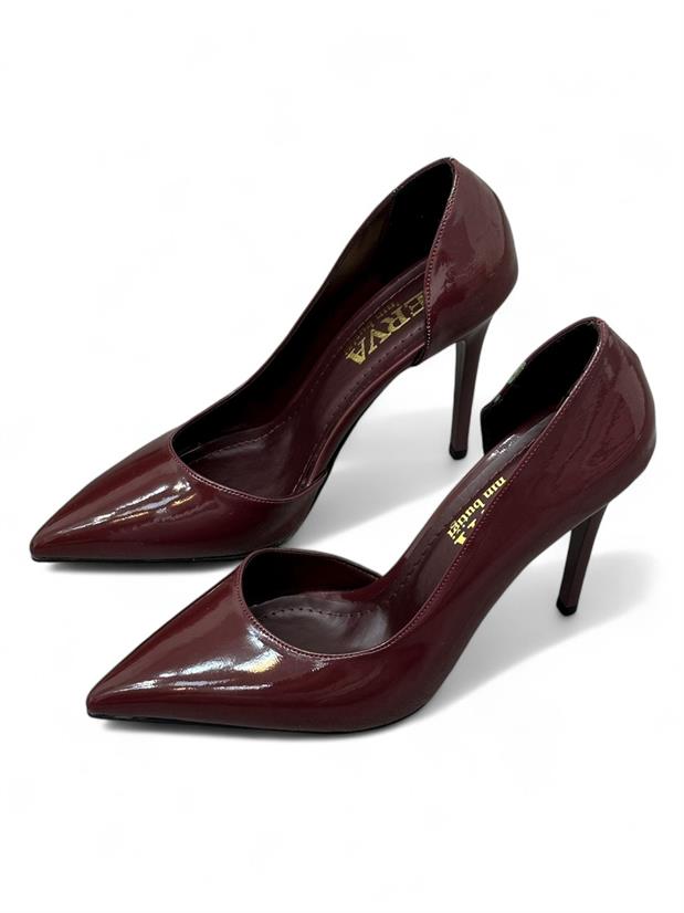 Bordo Rugan ( Lily) Kadın Stiletto